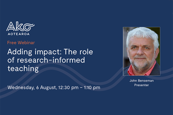Manako webinar | August | The role of research informed teaching