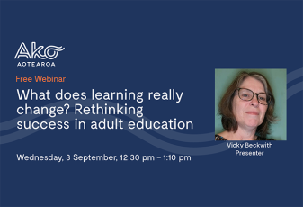 Rethinking success in adult education webinar