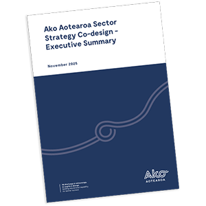 Ako Aotearoa Sector Strategy Co design icon