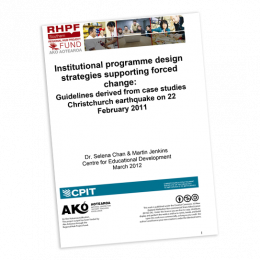 Institutional programme design cover