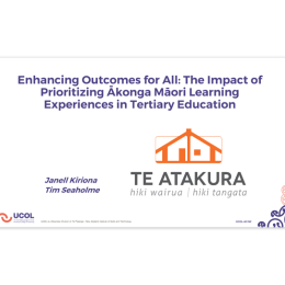 Te Atakura conference presentation