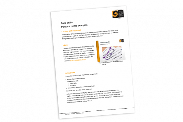 Personal profile examples cover image