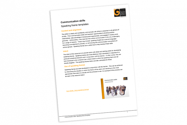 Speaking frame templates cover image