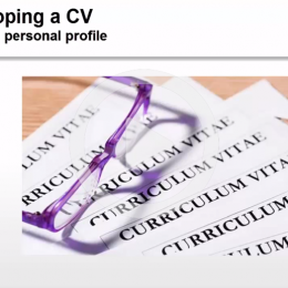 Writing a personal profile cover image