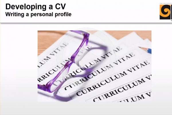 Writing a personal profile cover image