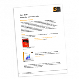 Probability vocabulary cards cover image