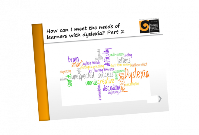 Dyslexia How can I meet the needs of learners with dyslexia part 2