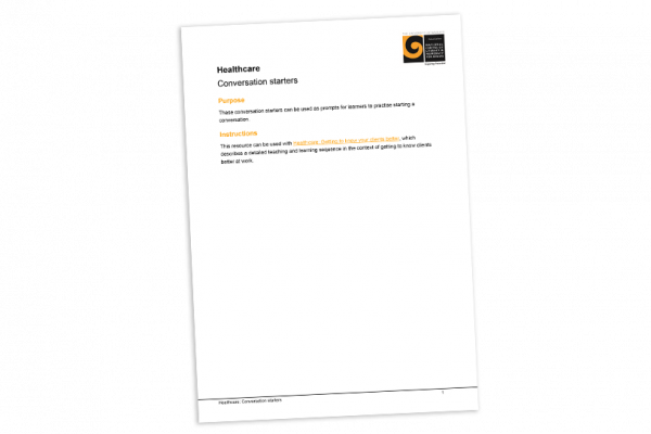 Conversation starters