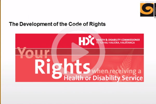 Development of the code of rights video