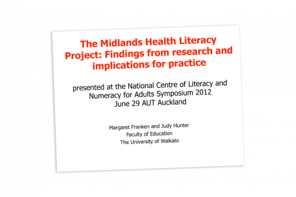 Midlands health literacy project