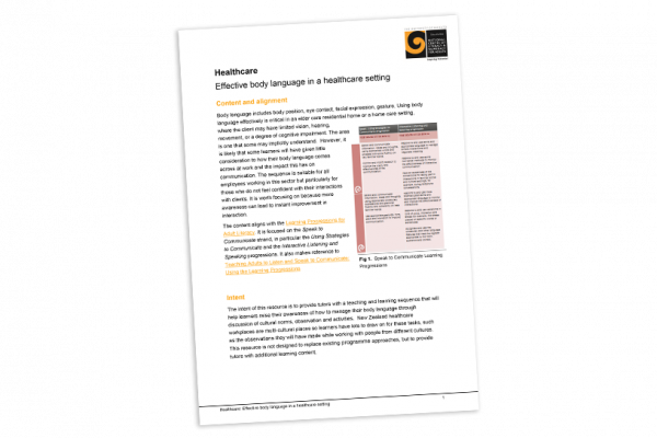 Effective body language in a healthcare setting