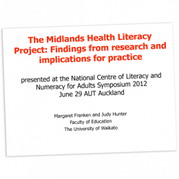 Midlands health literacy project