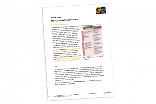 Making clients feel comfortable