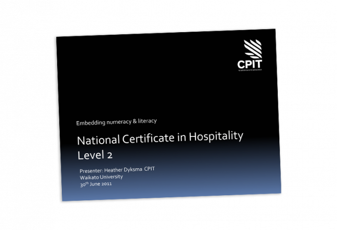 Certificate in hospitality level 2 cover image