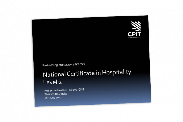 Certificate in hospitality level 2 cover image