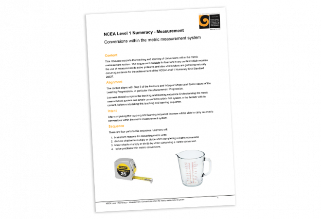 Conversions within the metric measurement system