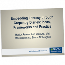 Embedding literacy through carpentry diaries