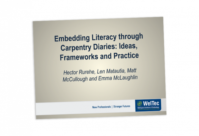 Embedding literacy through carpentry diaries