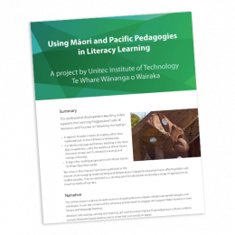 Cover template for Using Maori and Pacific pedagogies