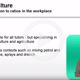 Agriculture introduction to ratios in the workplace
