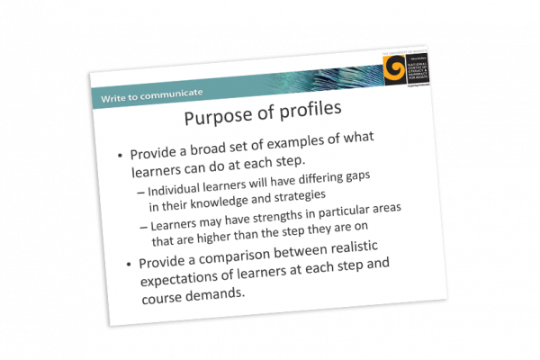 Educator Material Writing learner profiles