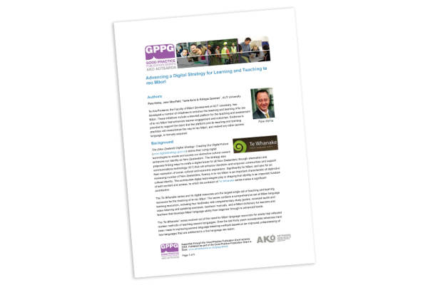 Advancing a digital strategy for learning te reo cover image