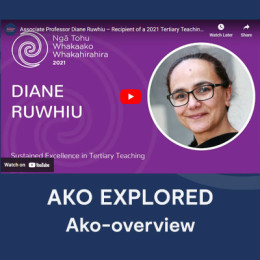 Ako overview | Associate Professor Diane Ruwhiu