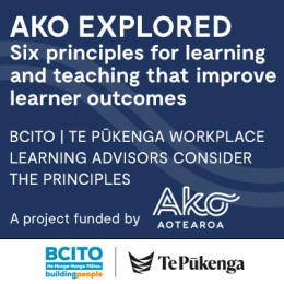 BCITO | Te Pūkenga | Considering the principles