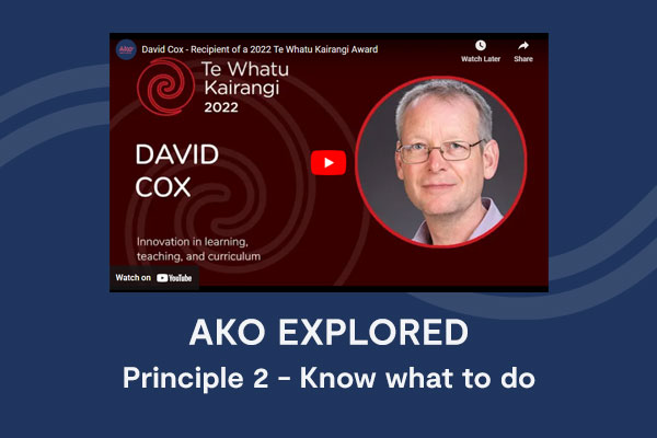 Principle 2 | Know what to do | David Cox