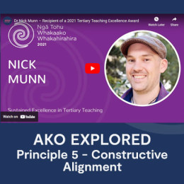 Principle 5 | Constructive Alignment | Dr Nick Munn
