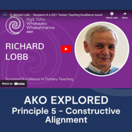 Principle 5 | Constructive | Alignment Dr Richard Lobb