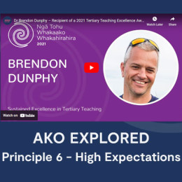 Principle 6 | High Expectations | Dr Brendon Dunphy