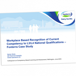 Workplace based recognition of current competence cover image