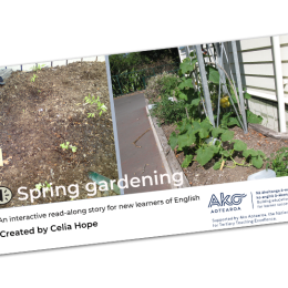 ESOL read along story spring gardening
