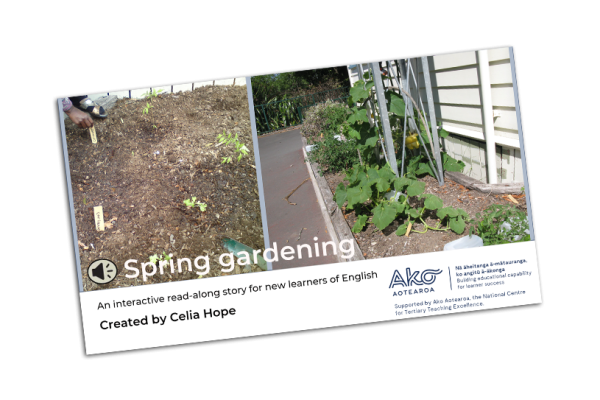 ESOL read along story spring gardening