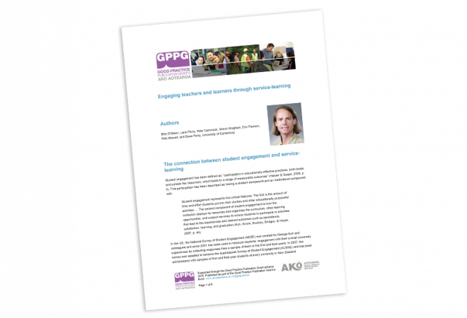 Engaging teachers and learners through service learning cover image