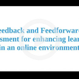 Feedback and feedforward video thumbnail