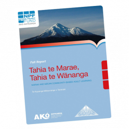 RESEARCH REPORT Tahia te Marae Tahia te Wananga