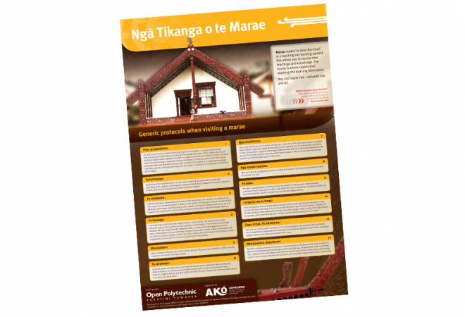 resource kit for tikanga practices marae protocol posterr