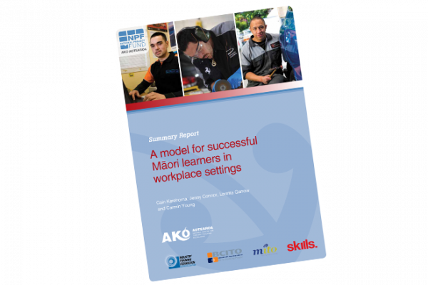 NPF 10 003 Maori learners in workplace settings summary report cover