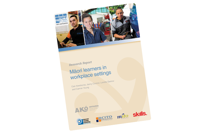 NPF 10 003 Maori learners in workplace settings full report cover