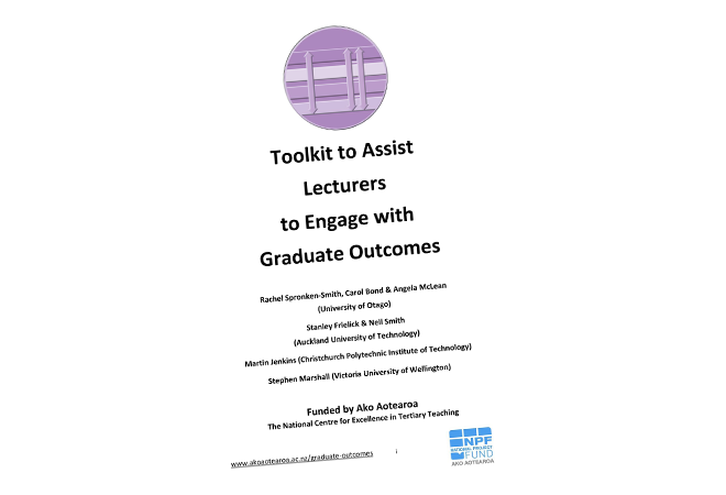 GRADUATE OUTCOMES TOOLKIT lecturers