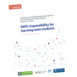 GUIDE 3 How to shift responsibility for learning onto students