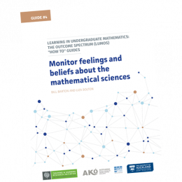 GUIDE 4 How to monitor feelings and beliefs about the mathematical sciences