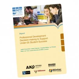 RESEARCH REPORT Professional Development Decision making to Support Under 25 Student Success