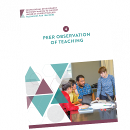 TEACHING RESOURCE Peer Observation of Teaching 