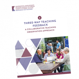 TEACHING RESOURCE Three Way Teaching Feedback