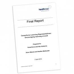 RESEARCH REPORT Careerforce Learning Representatives Encouraging learning at work