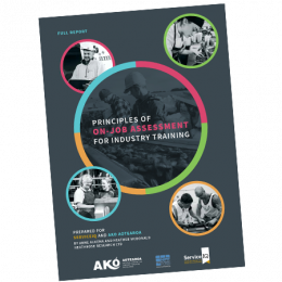 RESEARCH REPORT Principles of On Job Assessment for Industry Training cover