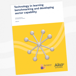 SYNTHESIS REPORT Technology in learning benchmarking and developing sector capability